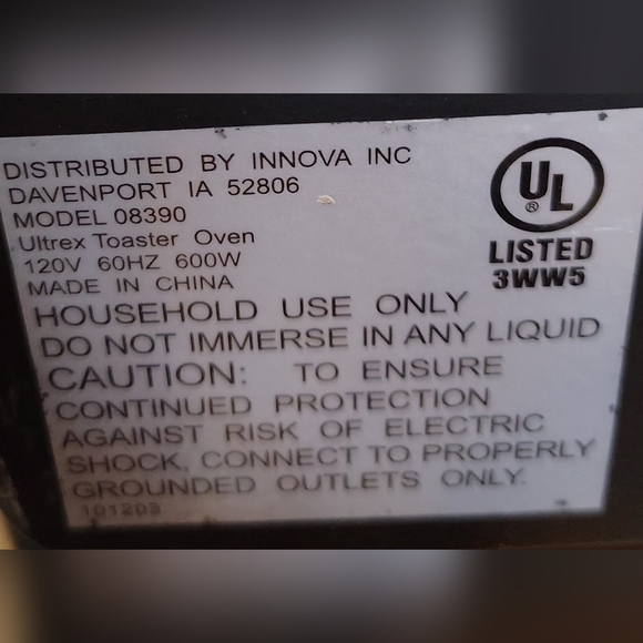 Ultrex Silver Toaster Oven - Picture 1 of 3